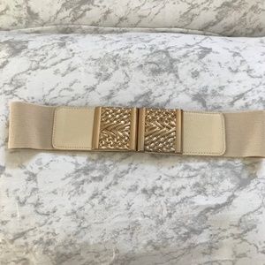 Cream and Gold Belt
